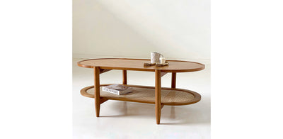 Rattan Oval Coffee Table 