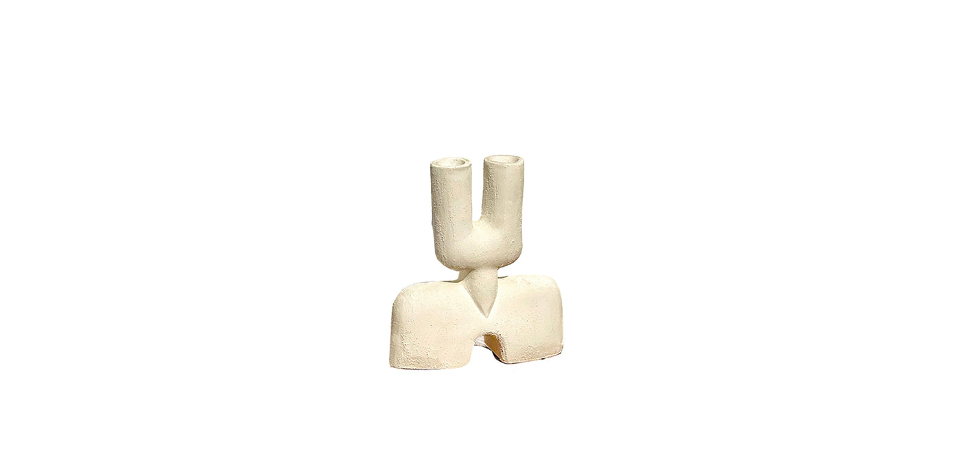 Sandy White Vase Set