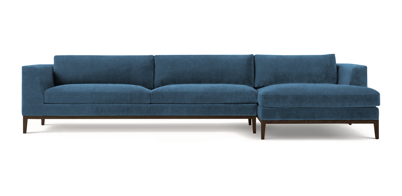 Skyline Velvet L-shape Sofa