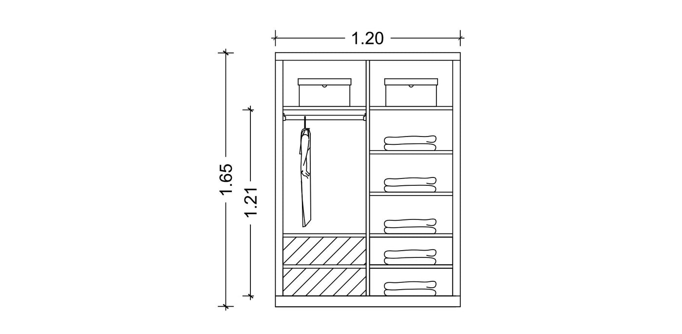 Stash Natural Veneer Wardrobe