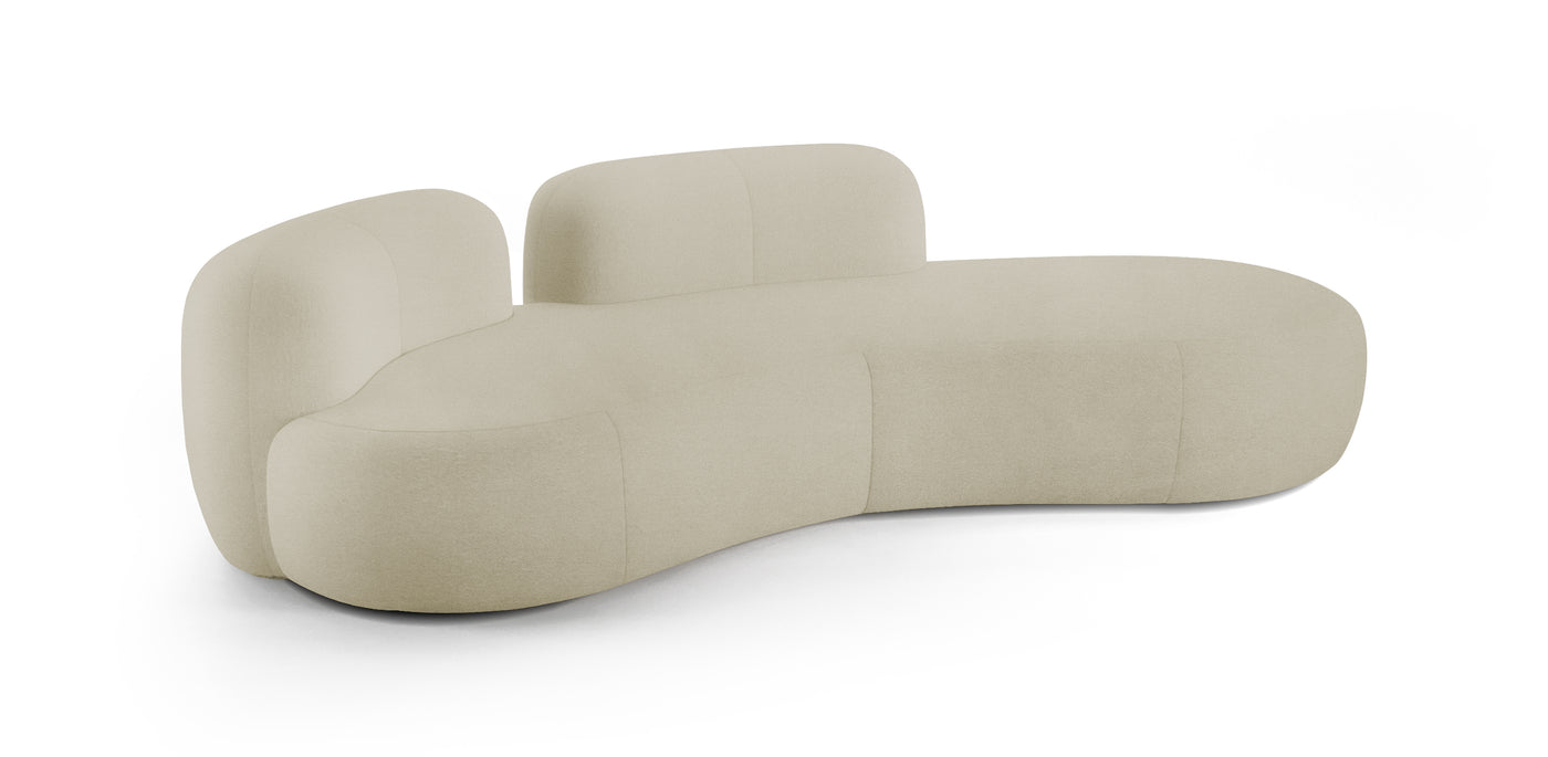 T-Island Velvet 3 Seater Sofa