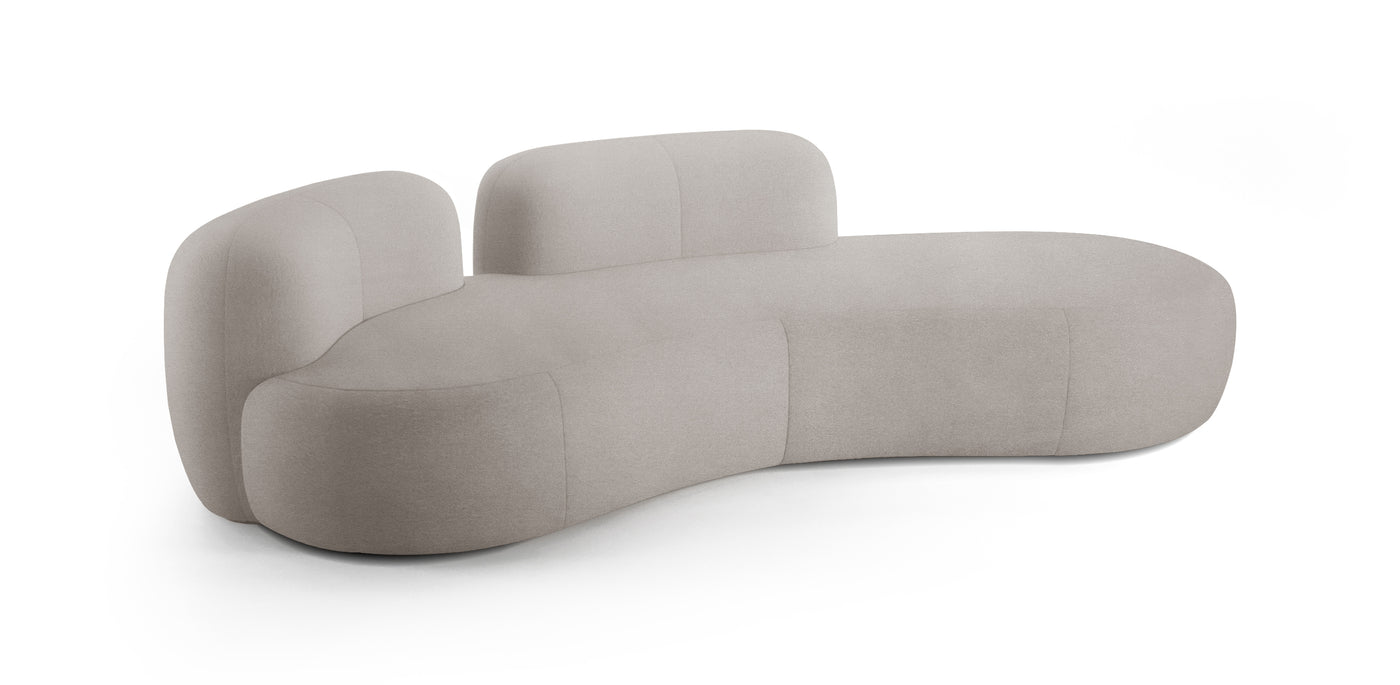 T-Island Velvet 3 Seater Sofa