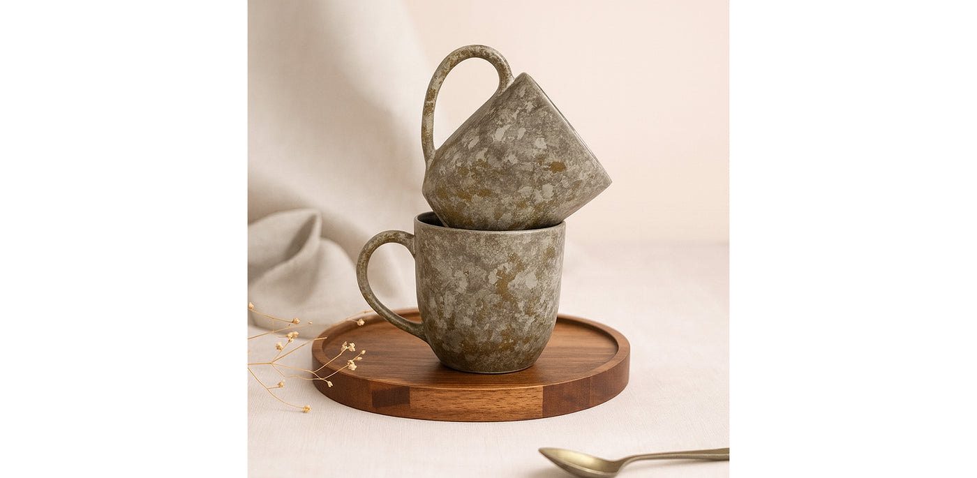 Mossy Stoneware Mug