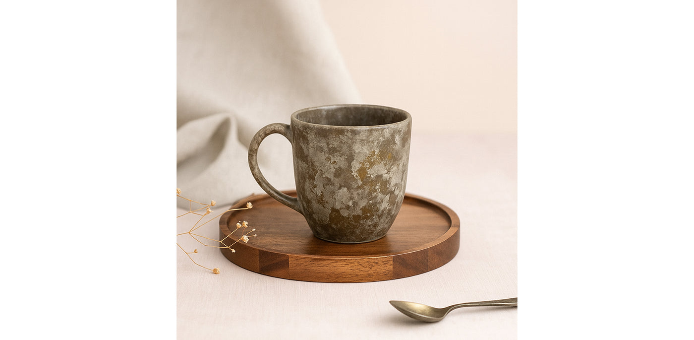 Mossy Stoneware Mug
