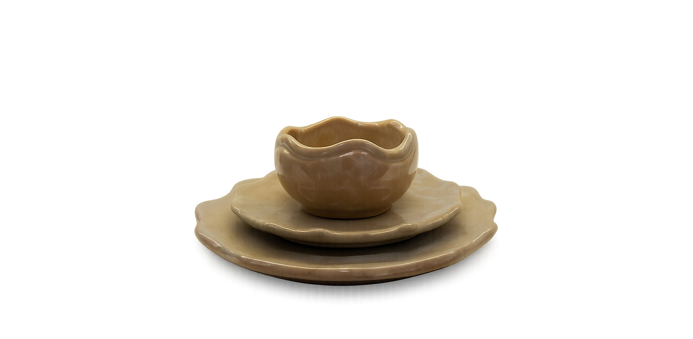 Olive Ripple Dinner Set