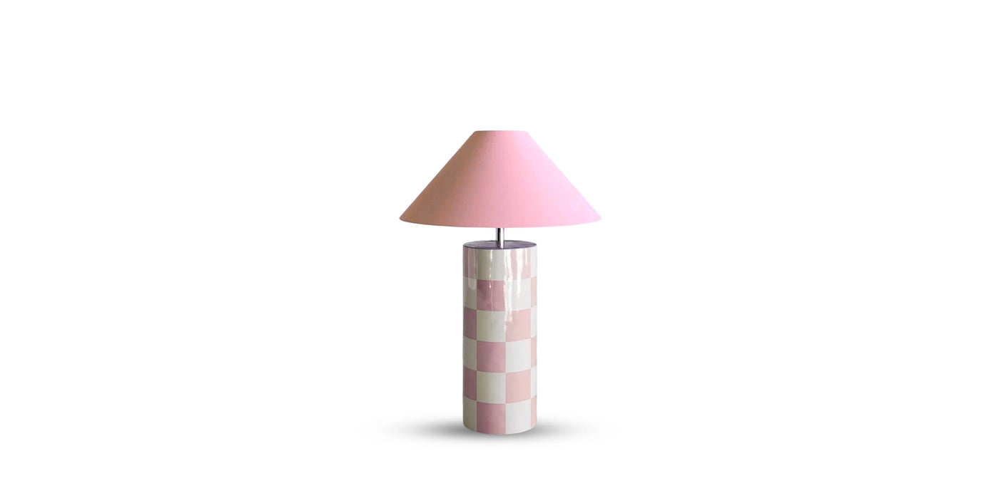 The Organic Checkered Lamp