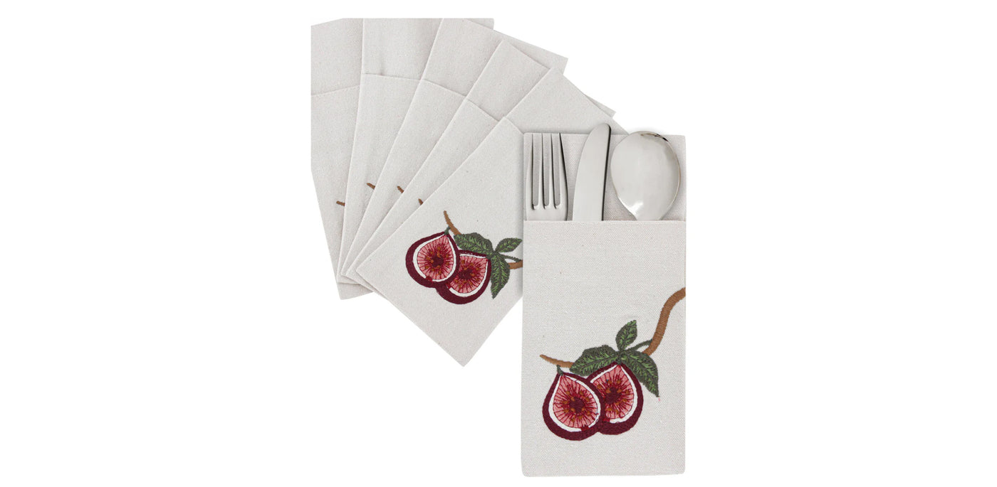 Fig Field Cutlery Sleeves Set