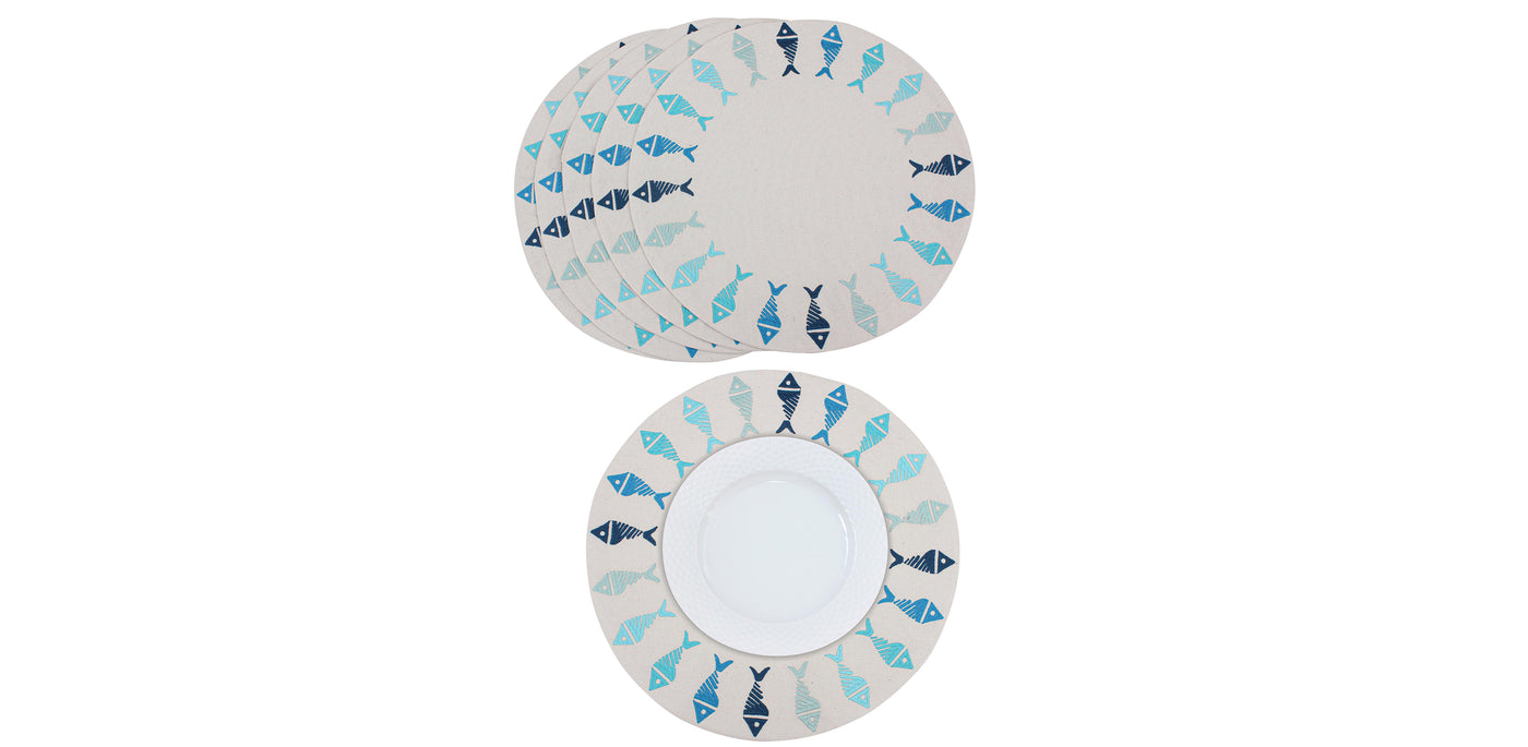 Flowing Fish Placemats Set