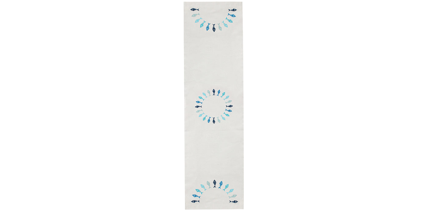 Flowing Fish Table Runner