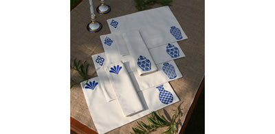 Bleu Blanc Placemat Set