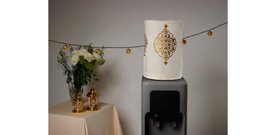 Gold Ramadan Arabesque Water Dispenser Cover