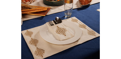 Gold Ramadan Arabesque Placemat Set