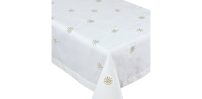 Snowflake White Tablecloth