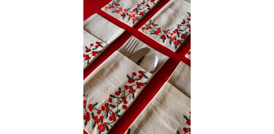 Berry Bliss Cutlery Sleeve Set