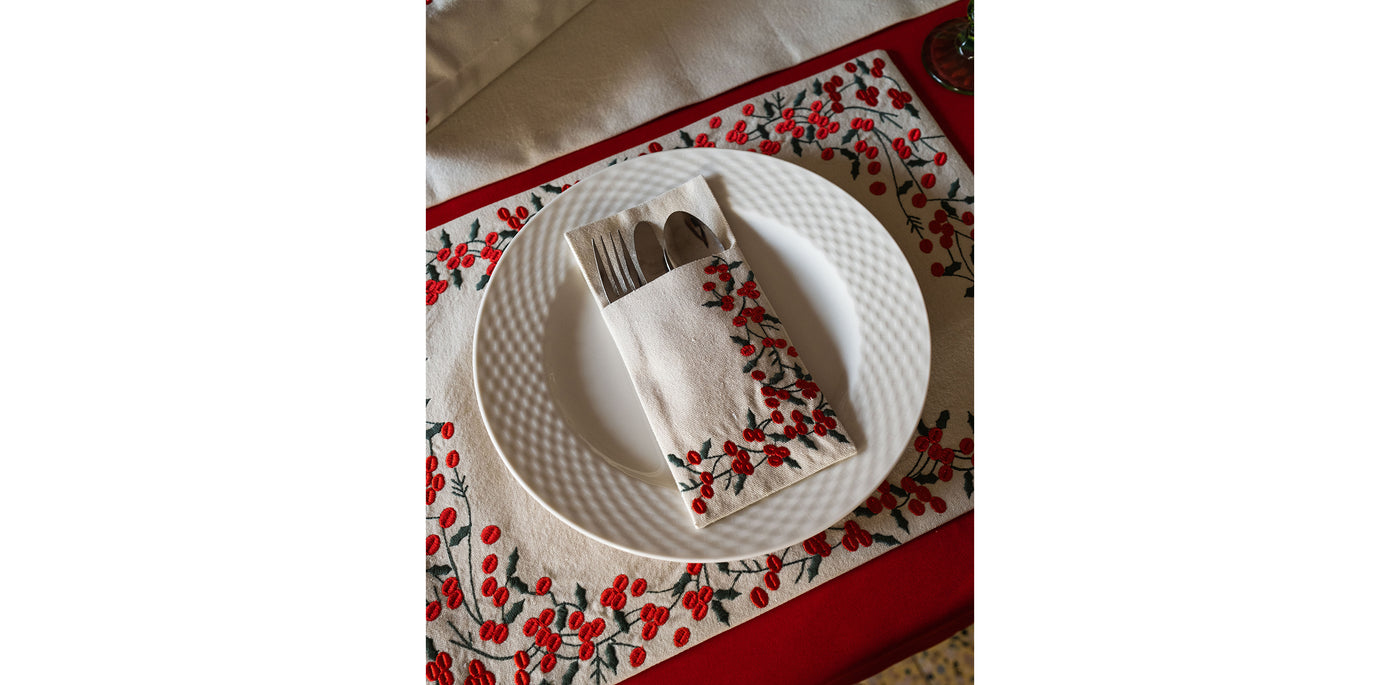 Berry Bliss Cutlery Sleeve Set