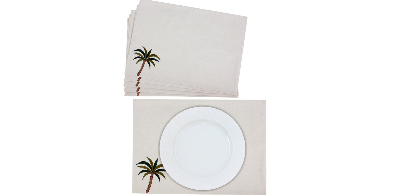 Tropical Palm Placemat Set