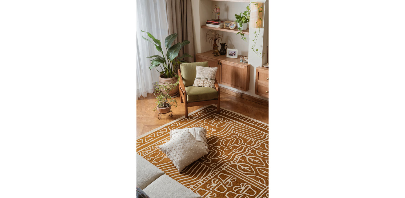 Tunis Orange Rug