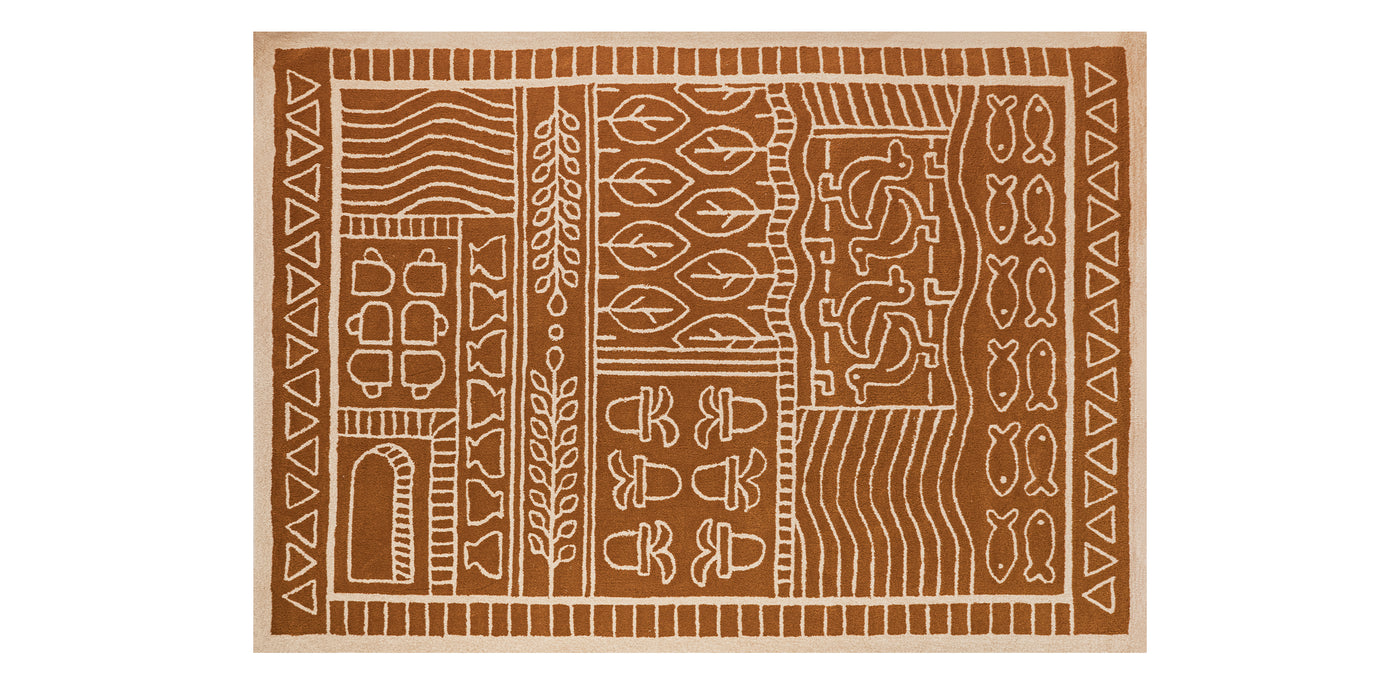 Tunis Orange Rug