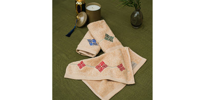 Turath Color Guest Towels Set