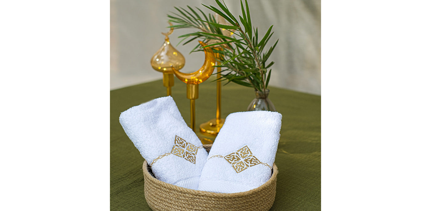 Turath Gold Guest Towels Set