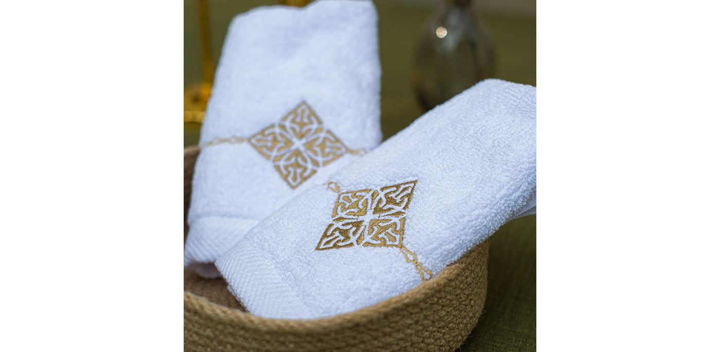 Turath Gold Guest Towels Set