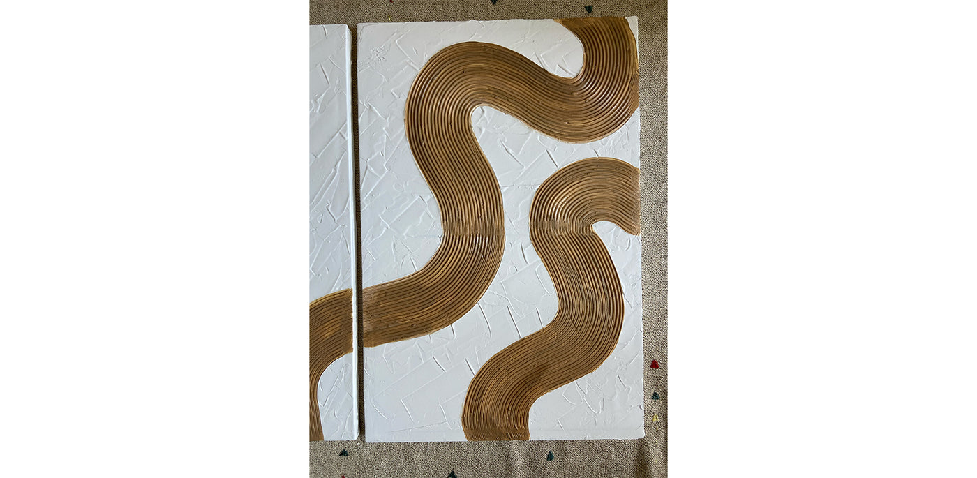 Set of Two Waves Painting