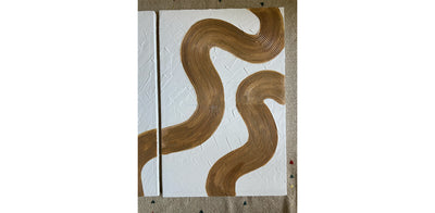 Set of Two Waves Painting