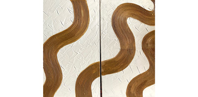 Set of Two Waves Painting