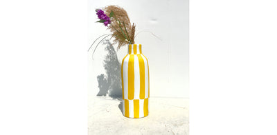 Yellow One Line or More Vase