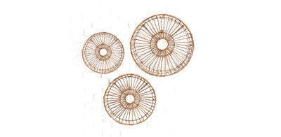 Swirl Wheel Wall Basket Set