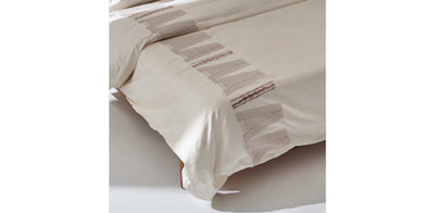 Ivory Duvet Cover - Sateen Unda