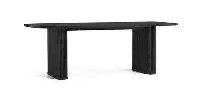 Black Elm Lacquered Dining Table