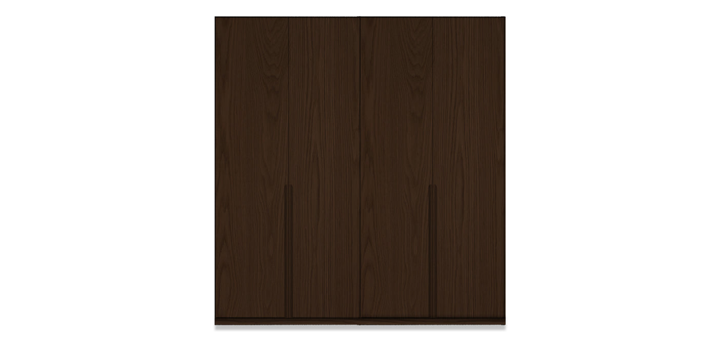 Night Due Natural Veneer Wardrobe