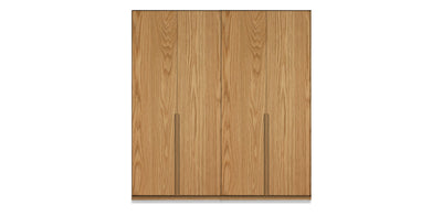 Night Due Natural Veneer Wardrobe