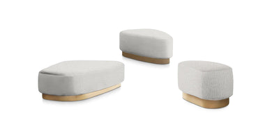 Island Linen Set Poufs