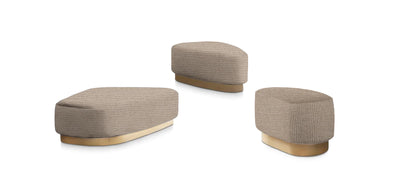 Island Linen Set Poufs