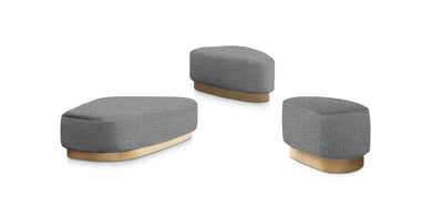 Island Linen Set Poufs