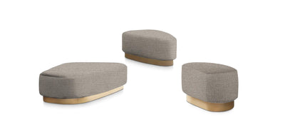 Island Linen Set Poufs