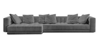 Lazy 385 Velvet L-shape Sofa