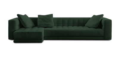 Lazy 340 Velvet L-shape Sofa