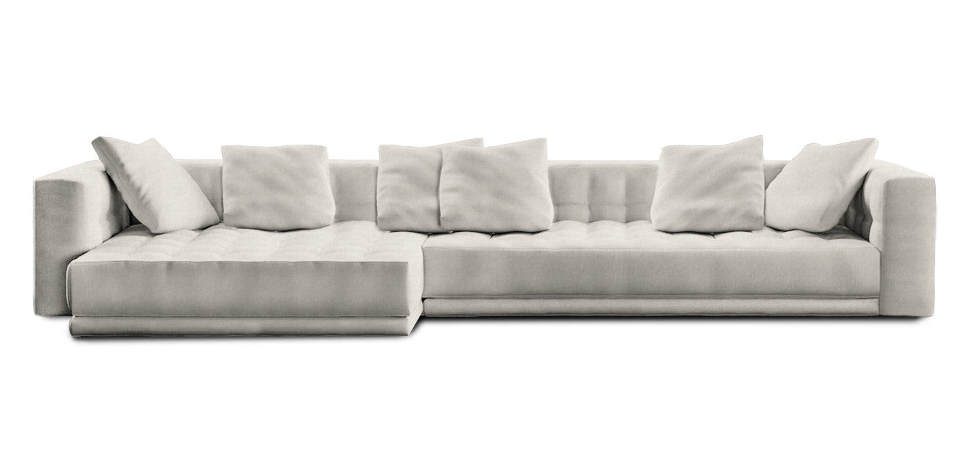 Lazy 385 Velvet L-shape Sofa