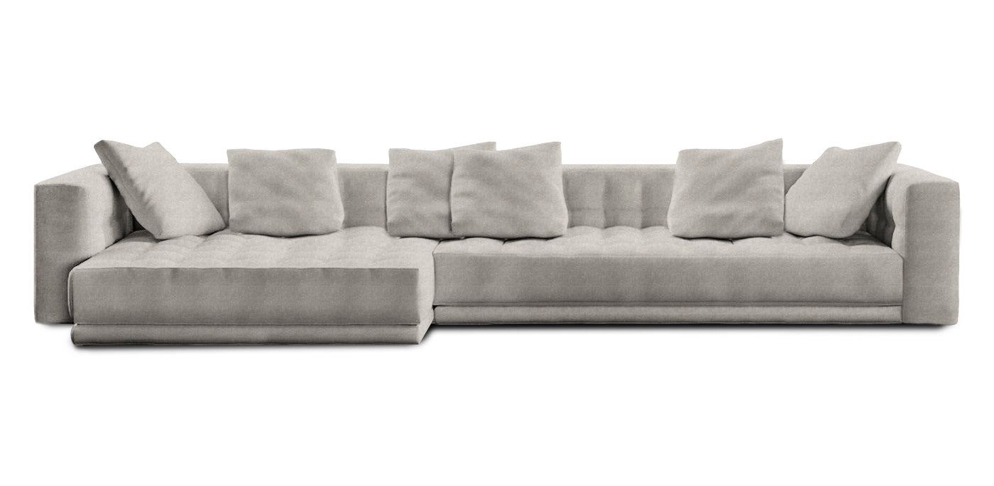 Lazy 385 Velvet L-shape Sofa