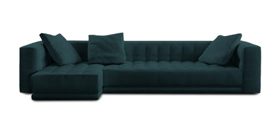 Lazy 340 Velvet L-shape Sofa