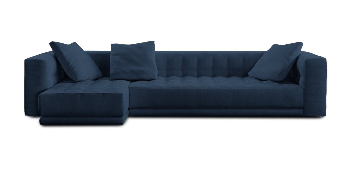 Lazy 340 Velvet L-shape Sofa