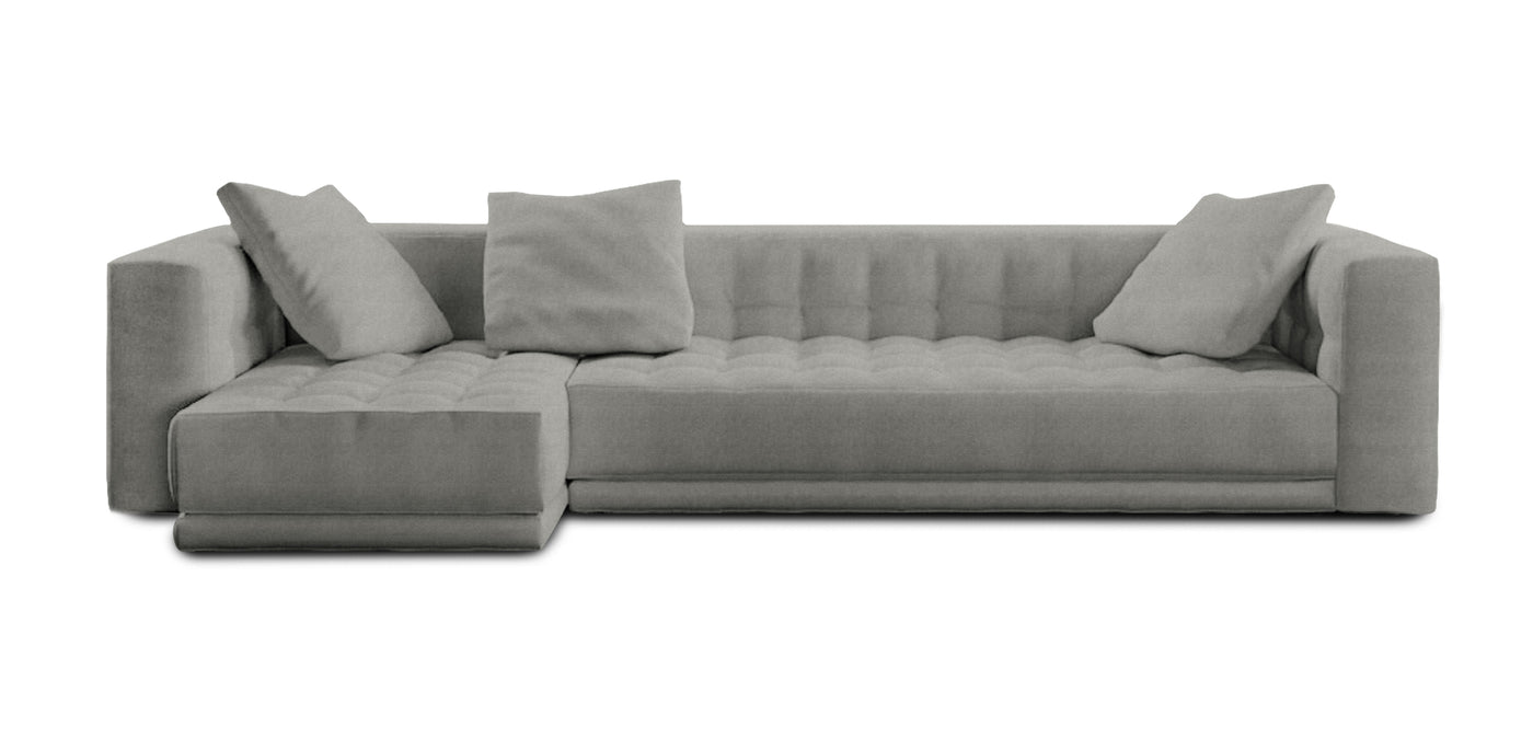 Lazy 340 Velvet L-shape Sofa