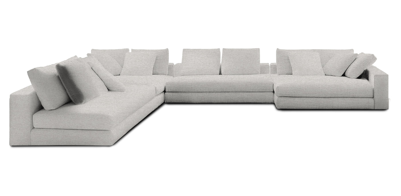 Manhattan 396 Linen U-shape Sofa