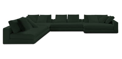 Manhattan 396 Velvet U-shape Sofa