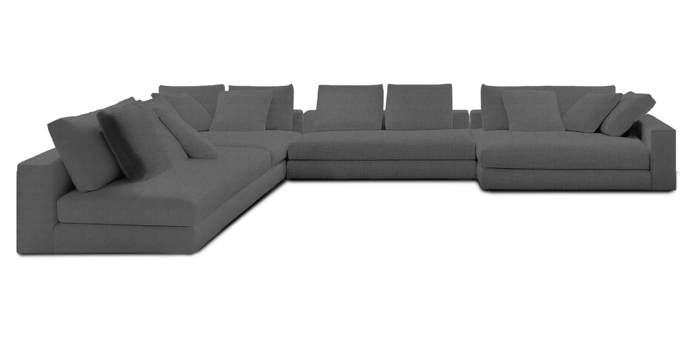 Manhattan 396 Velvet U-shape Sofa