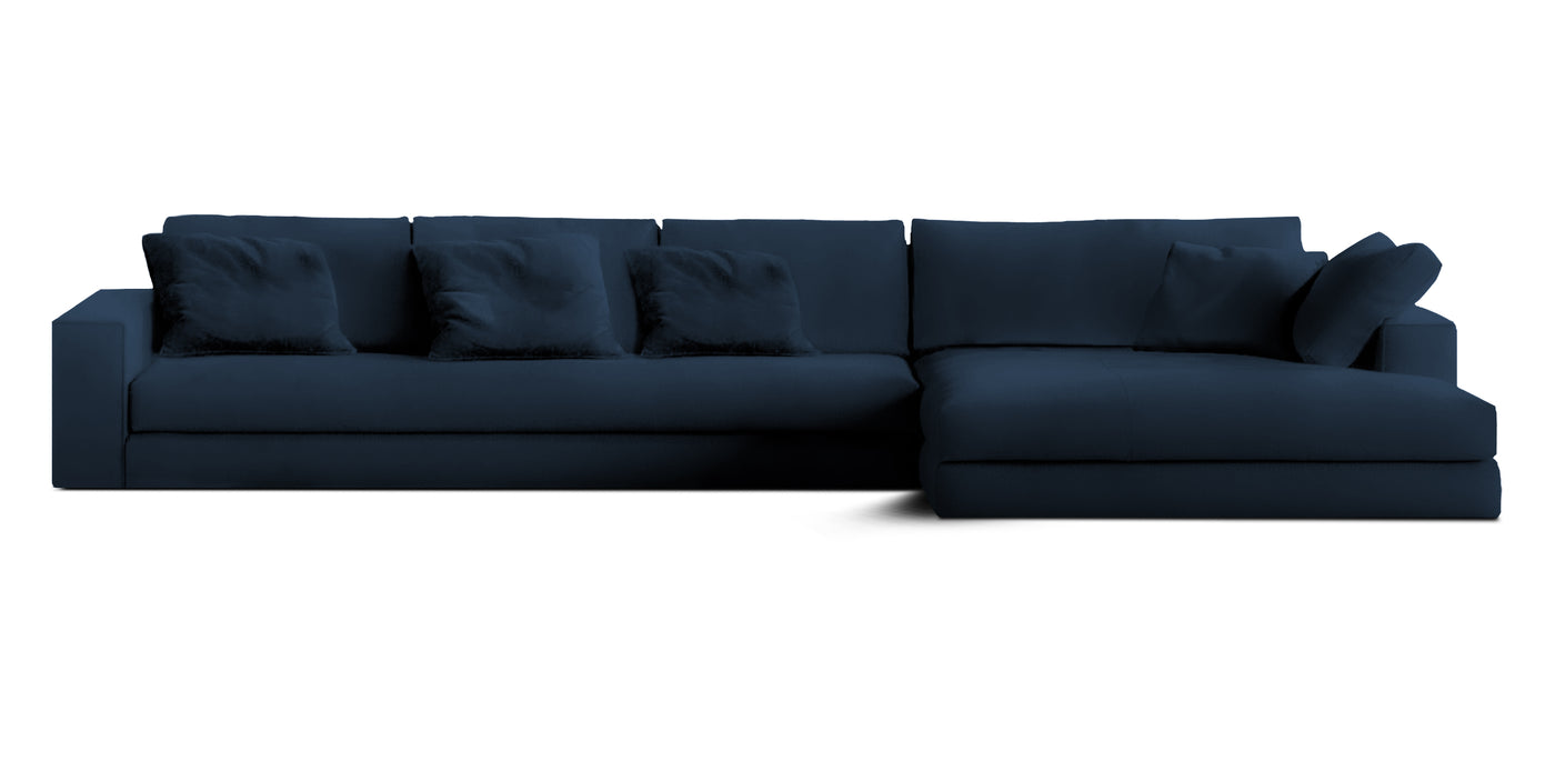 Manhattan 360 Velvet L-shape Sofa