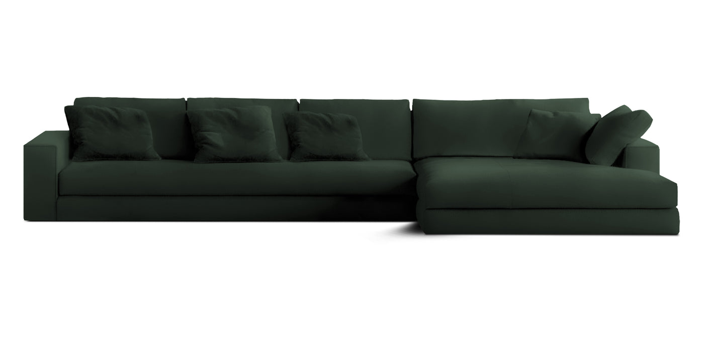 Manhattan 360 Velvet L-shape Sofa